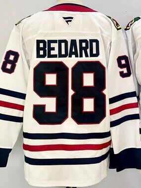 Connor Bedard White Away Jersey